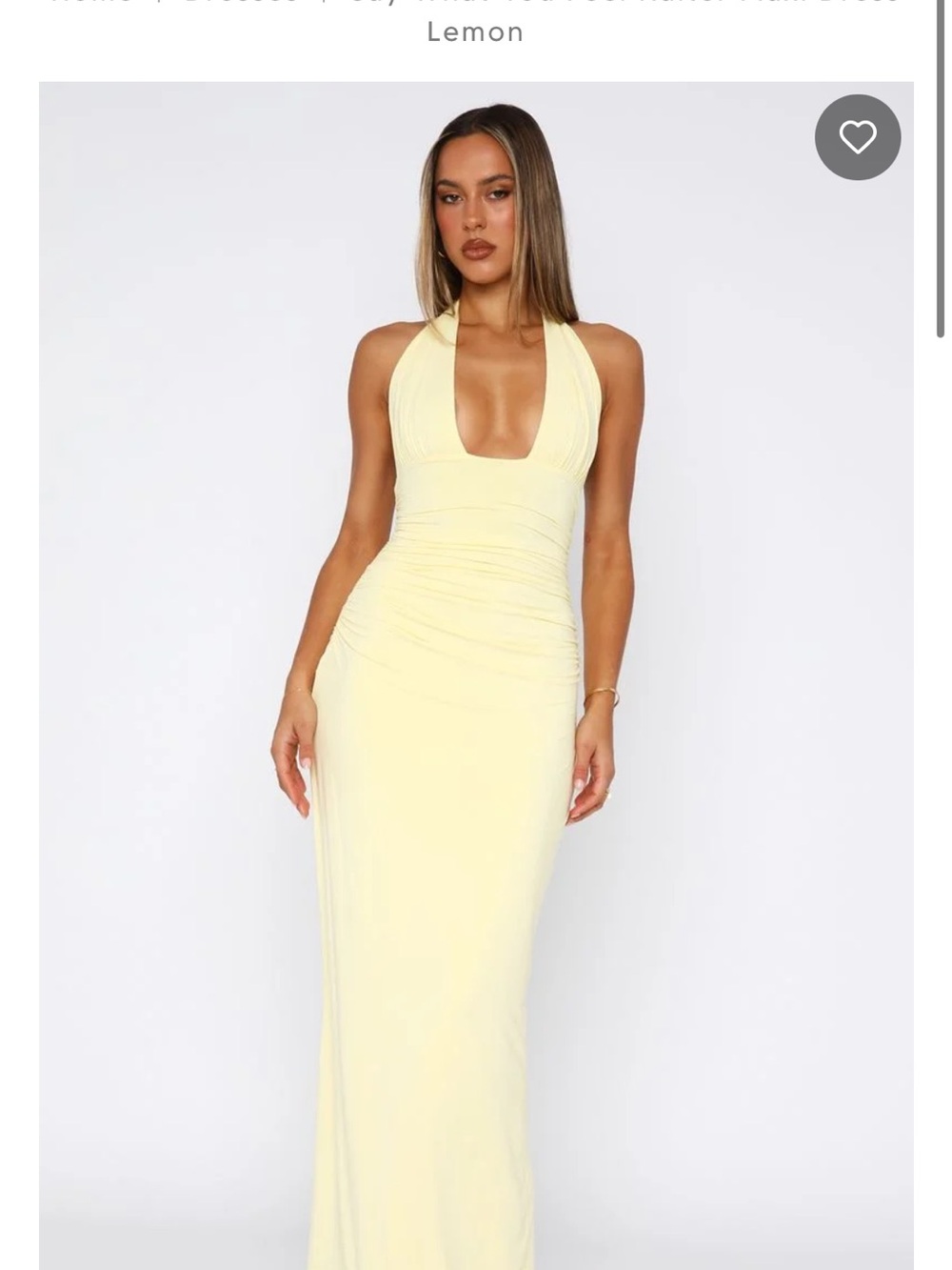 White fox NWT M  Say what you feel maxi dress